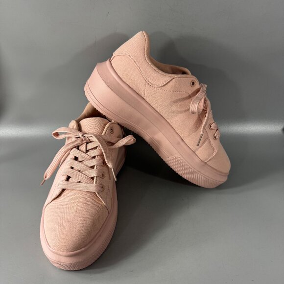 New ASOS Design Pink Platform Sneakers Size 8 - Picture 1 of 14